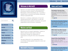 Tablet Screenshot of metrogis.org